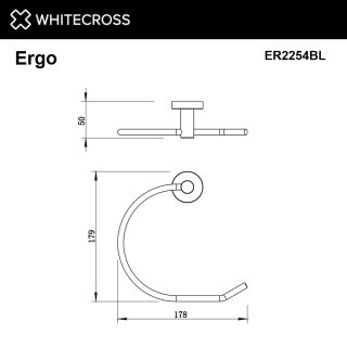 Полотенцедержатель кольцо WHITECROSS Ergo ER2254GL золото